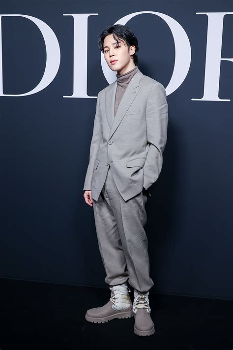 jimin at dior fashion show 2023|Jimin in Dior boots.